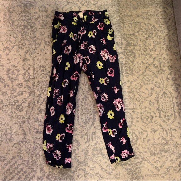 J Crew Floral Pants - Picture 1 of 4